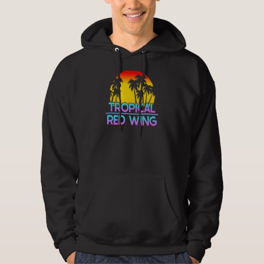 Red Wing Minnesota Funny Ironic Weather Hoodie (Voorkant)
