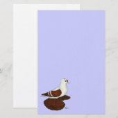 Red Wing Pigeon Briefpapier (Voorkant / Achterkant)