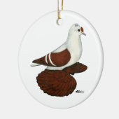 Red Wing Pigeon Keramisch Ornament (Links)