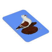 Red Wing Pigeon Magneet (Rechterzijde)