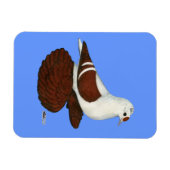 Red Wing Pigeon Magneet (Horizontaal)