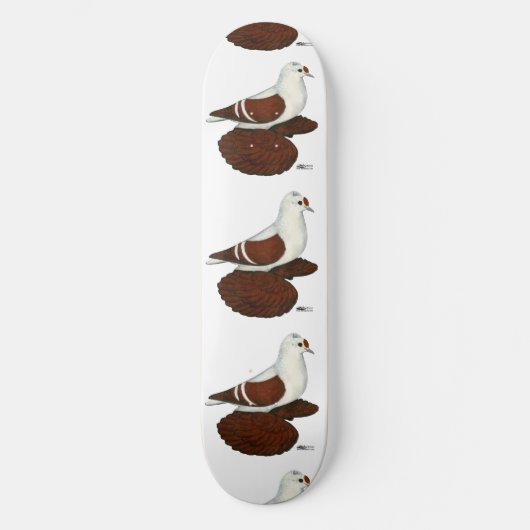 Red Wing Pigeon Skateboard (Voorkant)