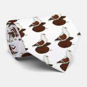 Red Wing Pigeon Stropdas (Opgerold)