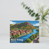 Red Wing USA Briefkaart (Staand voorkant)