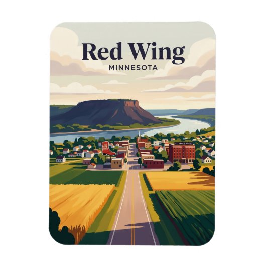 Red Wing USA Magneet (Verticaal)