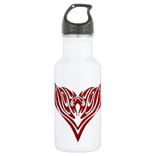 Red Winged Bird Tribal Tattoo Design Waterfles