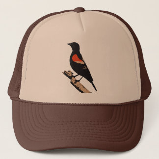 Red Winged Blackbird 4-kleurenontwerp Trucker Pet
