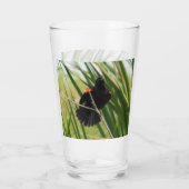 Red-Winged Blackbird - Backyard Bird Series -  Glas (Achterkant)