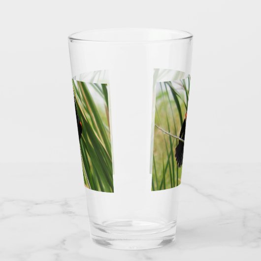 Red-Winged Blackbird - Backyard Bird Series - Glas (Links)