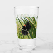 Red-Winged Blackbird - Backyard Bird Series -  Glas (Voorkant)