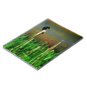 Red Winged Blackbird op een Cattail Notitieboek (Linkerzijde)