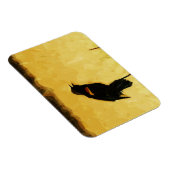 Red-Winged Blackbird Singing Abstract Magneet (Rechterzijde)