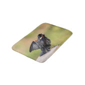Red Winged Blackbird Singing Badmat (Gekanteld)