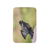 Red Winged Blackbird Singing Badmat (Voorkant Verticaal)