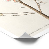 Red winged Starling of Marsh Blackbird van Audubon Poster (Hoek)