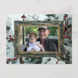 Red Winter Berries Kerstvakantie Briefkaart