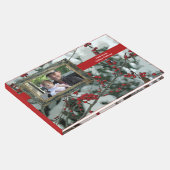 Red Winter Berries Kerstvakantie Gastenboek (Hoek)
