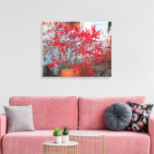 Red Winter Berries - Martha's wijngaard Canvas Afdruk (Insitu (Woonkamer))