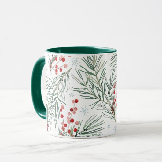 Red Winter Berry Mok (Voorkant links)