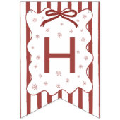 Red Winter Birthday Banner Decor (Tweede vlag)