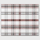 Red Winter Plaid Cadeaupapier (Vlak)