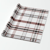 Red Winter Plaid Cadeaupapier (Uitgerold)