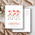 Red Winter Quacking Christmas Ducks Business Logo Feestdagenkaart<br><div class="desc">Als u nog meer aanpassingen nodig hebt,  kunt u mij op yellowfebstudio@gmail.com vrij klikken.</div>