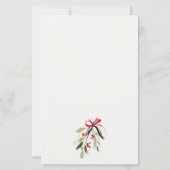 Red Winter Sleigh Advice For Mum To Be Baby Shower (Achterkant)