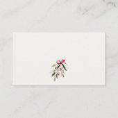 Red Winter Sleigh Display Shower Baby Baby Shower Informatiekaartje (Achterkant)