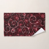 Red Winter Swirl Bad Handdoek (Handdoek)