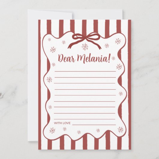 Red Winter Time Capsule Card Kaart (Voorkant)