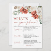 Red Winter Wat is er op uw telefoon Vrijgezellenfe Kaart (Voorkant)