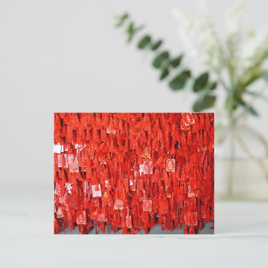 Red Wish Briefkaart (Staand voorkant)