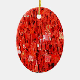 Red Wish Keramisch Ornament
