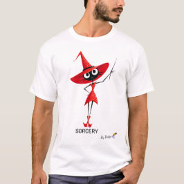 Red Witch Cat | TOVENARIJ - by design | elegant T-shirt