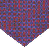Red With Blue Stars Korte Tafelloper (Hoek)