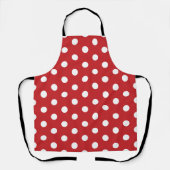 Red with Solid White Dot Style All-Over Print  Schort (Voorkant)