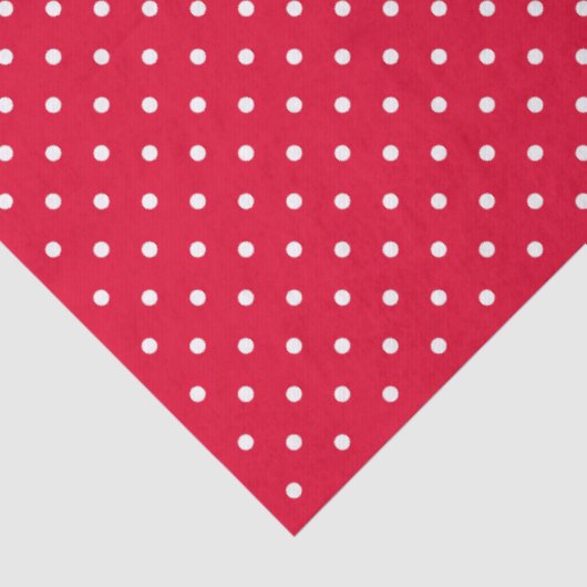 Red With White Polka Dots Tissuepapier (Detail)