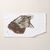 Red Wolf Bad Handdoek (Handdoek)