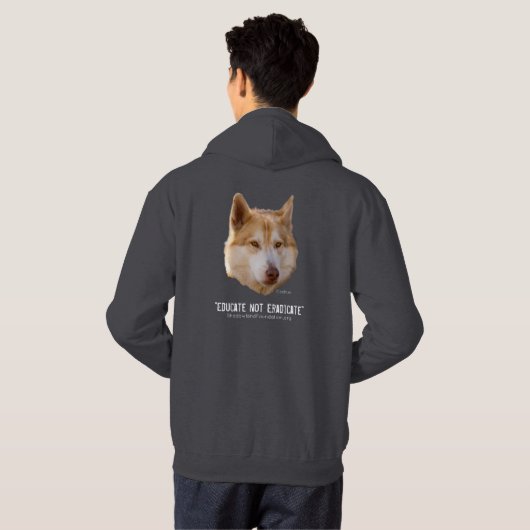 Red Wolf Hoodie (Achterkant volledig)