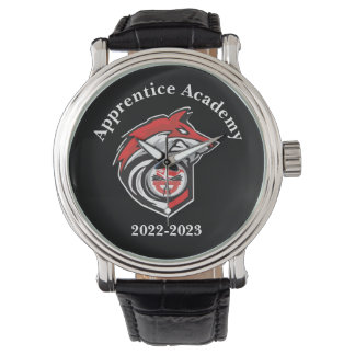 Red Wolf logo gepersonaliseerd Horloge