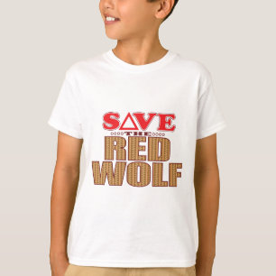 Red Wolf Save T-shirt