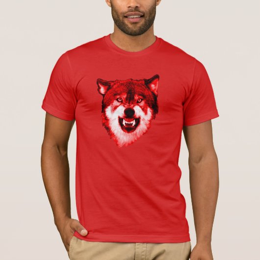 RED WOLF-SHIRT T-SHIRT (Voorkant)