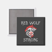 Red Wolf Strong Magneet (Voorkant / Achterkant)