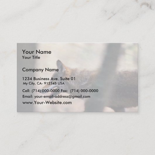 Red Wolf Visitekaartje (Voorkant)