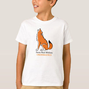 Red WOLVES - Bedreigde dieren grafiek T-shirt