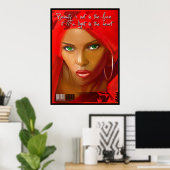 Red Woman Poster (Thuiskantoor)
