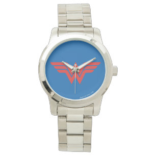 Red Wonder Woman Logo Horloge