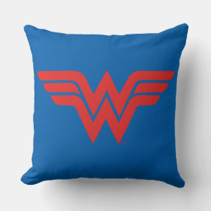 Red Wonder Woman Logo Kussen