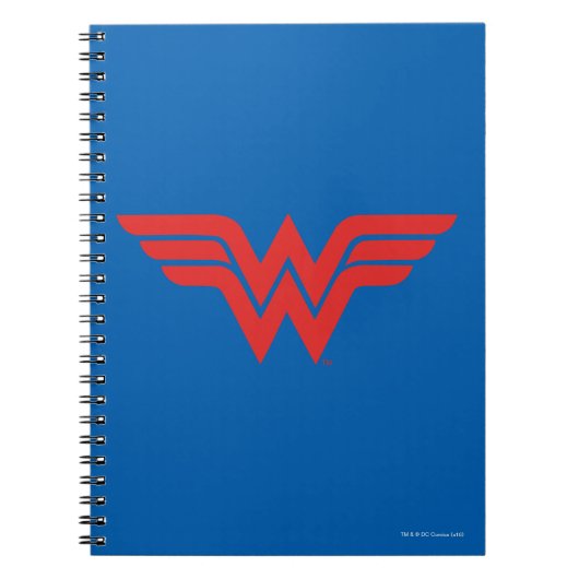 Red Wonder Woman Logo Notitieboek (Voorkant)